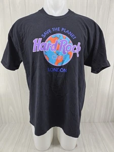 Hard Rock Cafe London T-Shirt-Save the Planet Vintage Size XL Single Stitch - Picture 1 of 11