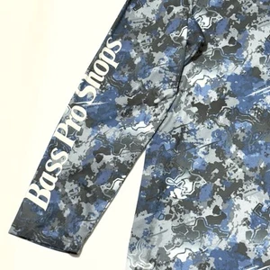Bass Pro Shops blau & grau Camouflage Langarmshirt Gr. 2XL sehr weich top - Bild 1 von 11