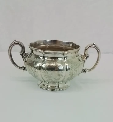 French 950 Sterling Silver Louis Phillippe Era 1900s Sugar Bowl No Lid #J3813 - Image 1 of 4