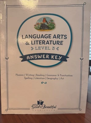 The Good and the Beautiful Language Arts & Literature Level 3 Answer Key - Image 1 of 3