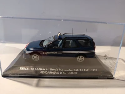 1/43 RENAULT LAGUNA I BREAK NEVADA RXE 2.0 16V 1998 gendarmerie UH Sous plexi - Photo 1/4