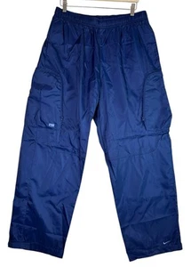 Vintage Nike Reißverschluss Cargo Nylon Windbreaker Trainingshose marineblau Herren Größe Large - Bild 1 von 15