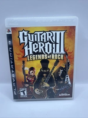 Guitar Hero III: Legends Of Rock (Sony PlayStation 3) PS3. CIB W/Manual Tested  - Image 1 of 4