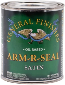 General Finishes Arm-R-Seal Oil Based Topcoat, 1 Pint, Satin - Picture 1 of 3