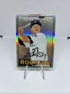 2016 Topps Heritage High TREVOR STORY Refractor SP RC 27/567 Red Sox RC JERSEY # - Picture 1 of 2