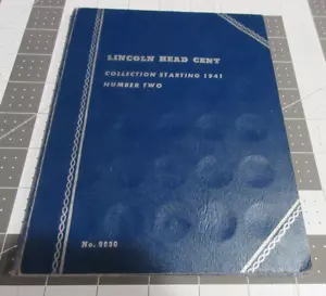 ÁLBUM DE CENTAVOS CABEZA WHITMAN LINCOLN #9030 NÚMERO DOS A PARTIR DE 1941 con monedas - Imagen 1 de 5