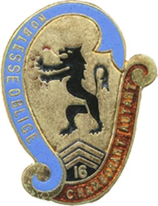 16° G.R.C.A, NOBLESSE OBLIGE CHAMBORANT TANT, A.B.+ Pastille (6306)XXX - Bild 1 von 2