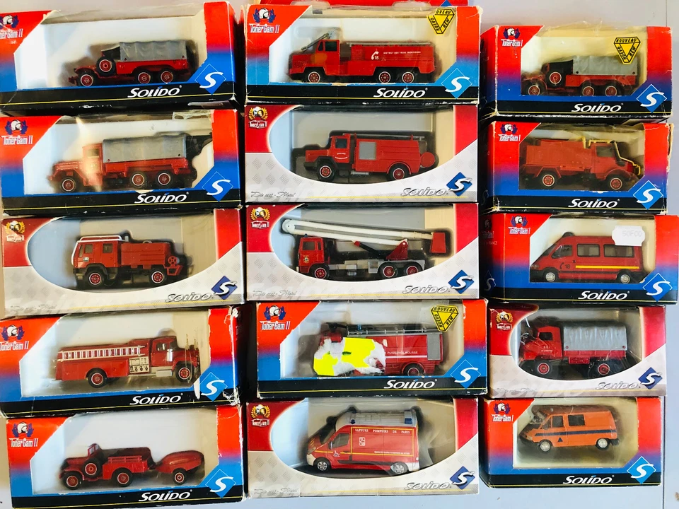 Solido Firefighters 1/50 - Bundle Of 15 Models Dont Acmat - Renault - Mack - - Image 1 of 1