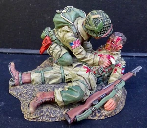 king &country DD287-1 54mm ww2 - American paratroopers 2 figures 2016 MIB oop - Picture 1 of 5