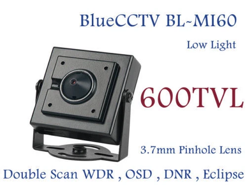 600TVL Sony Mini Square Miniature CCTV Camera W/ Low Light OSD WDR DNR PAL - Image 1 of 1