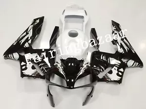 Fit for 2003 2004 CBR600RR LEYLA Black White ABS Injection Bodywork Fairing Kit - Picture 1 of 8