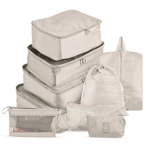 Storage Bags 9PCS Set Travel Organizer Suitcase Packing Set Storage D2T9 - Picture 1 of 9