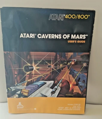 Caverns of Mars user guide w/ Disk; Atari 400/800/XL/XE; NO BOX CX8130 - Image 1 of 3