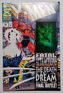 X-Men #25 Wolverine's Adamantium Removed Gambit Hologram Rarer Newsstand Edition - Picture 1 of 8