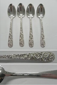 Vtg S. Kirk & Son REPOUSSE 1928 Sterling Silver 5-7/8" Teaspoon, No Mono - Picture 1 of 1