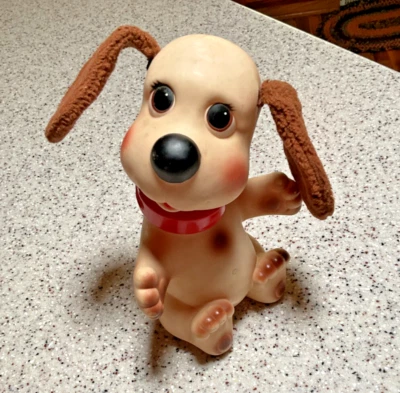 Vintage 1982 IDEAL Rub A Dub Doggie Banheira Cachorro/Cabeça Giratória CBS Inc B-202-BOM! - Imagem 1 de 4