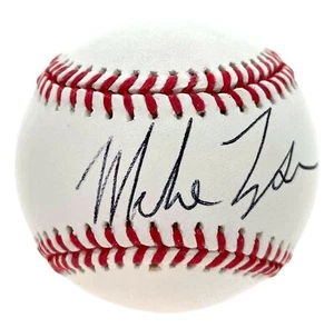 Boxer autografo Mike Tyson firmato a mano ufficiale MLB Baseball JSA COA OMLB - Foto 1 di 4