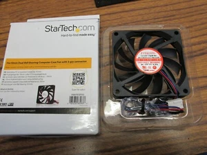 3 StarTech 70mm x 10mm Cooling Fans Two Ball Bearing 12V - Picture 1 of 3