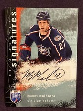 2007-08 Upper Deck Be a Player Signatures Manny Malhotra #S-MA Auto