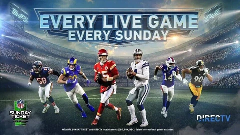 2022 DIRECTV NFL Poster 26"X38" Patrick Mahomes Dak Prescott Cover