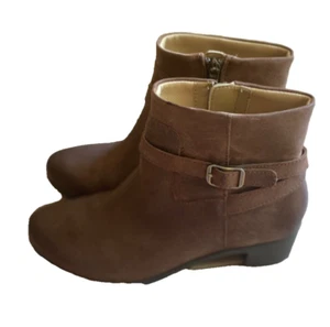 Dansko Brown Leather Ankle Booties Size 38 - Picture 1 of 9