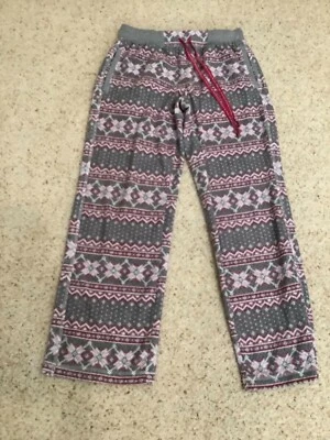 Nautica Women's Thick Lounge/Sleep Pants Gray & Pink Size S - Image 1 of 4