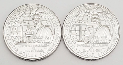 2023 P & D ELEANOR ROOSEVELT QUARTER SET  *BU UNCIRCULATED*  *FREE SHIPPING* Cover