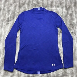 Under Armour Shirt Womens Small Purple Long Sleeve Athletic Pullover - Picture 1 of 8