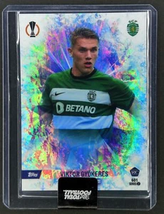 Tarjeta de novato 2023 Topps Total Football #601 Viktor Gyokeres White Ice RC 12D2 - Imagen 1 de 2