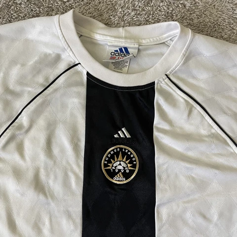 Vintage Soccer Shirt #18 Large Adidas France 98 Coupe Du Monde Summer League Cover