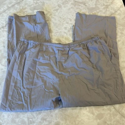 Unisex Grey Scrub Pants by Tafford Medical Prof Uniform XL Elastic waistband - Image 1 of 4