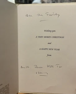 RARE Mike Rutherford (Genesis) Handwritten Family Christmas Card from Tracks UK - Picture 1 of 5