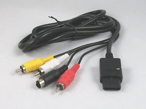 USA SELLER N64 Nintendo 64 S-Video SVideo Composite AV Cable - Picture 1 of 2