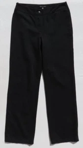 EILEEN FISHER schwarze Stretch Ponte Strickhose gerades Bein Größe S M 28" Taille - Bild 1 von 5