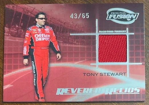 TONY STEWART - 2009 Press Pass Fusion - Revered Relics - S/N 43/65 - Image 1 of 1