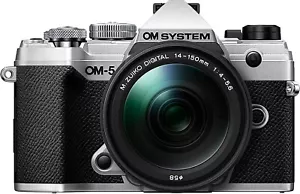 OLYMPUS OM SYSTEM OM-5 Mirrorless Digital Camera 14-150mm II Lens Kit Silver - Picture 1 of 3