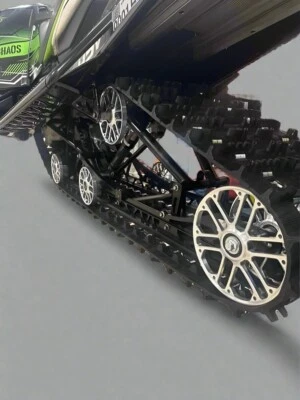 Rueda trasera de aluminio para moto de nieve Hellevation 8,0" Billet 20 mm 6004 rodamiento Foto 1 de 4