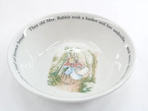 Porcelain Bowl 5 3/4" EUC Beatrix Potter #38 Wedgewood Peter Rabbit - Picture 1 of 4