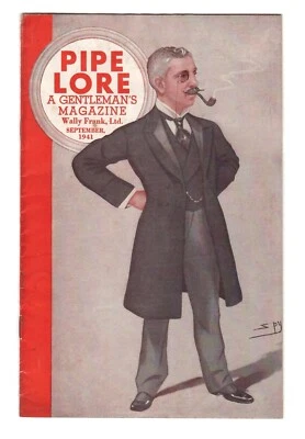 RARE Pipe Lore Magazine Wally Frank Catalog September 1941 Colonel Wingate Cover - Image 1 of 3