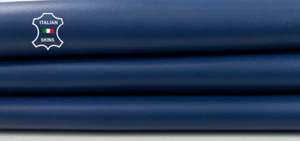BLUE Soft Lambskin Sheep Lamb leather hides skins 4+sqf 0.8mm #C4809 - Picture 1 of 7
