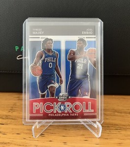 2021-22 Panini Contenders Optic Joel Embiid / Tyrese Maxey Pick & Roll (Silver)