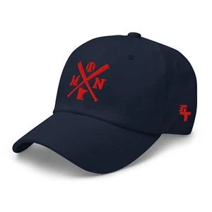 Minnesota Baseball Bats Retro Twin Baseball Hat Dad Cap - Picture 1 of 10
