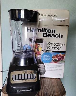 Batidora de batidos Hamilton Beach 56 oz 10 velocidades negra 50190J caja abierta Foto 1 de 4