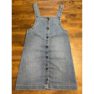 Thereabouts Denim Dress Button Front Casual Blue Jean Dress Size 10 - Picture 1 of 5