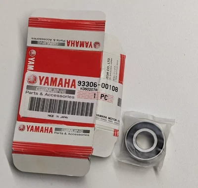 NEW OEM Yamaha Wheel Bearing 1983-92 YZ80 PW50 TW200 XT250 93306-00108 - Image 1 of 4