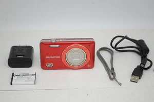[Near mint] OLYMPUS VG-120 14.0MP Compact Digital Camera Red #250924ab - Picture 1 of 11