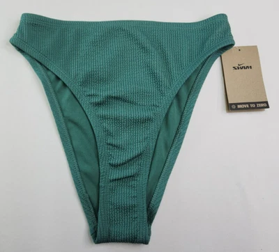 Pantalones de natación Nike Swoosh para mujer verdes elevados esenciales cintura alta talla L Foto 1 de 4