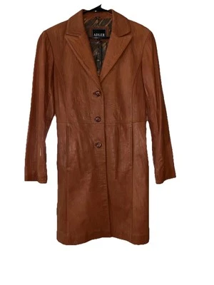 Vintage  Adler Collection Lamb Skin Leather Mid Length Coat - Image 1 of 4