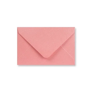 62 x 94 Baby Pink Pearlescent Business Card Envelope | Gummed | 120gsm V-Flap - Picture 1 of 3
