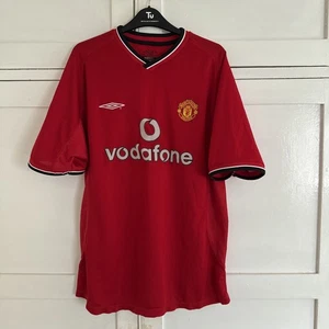 Iconic Manchester United 2000-01 Home Shirt "Vodafone"  L - Picture 1 of 14